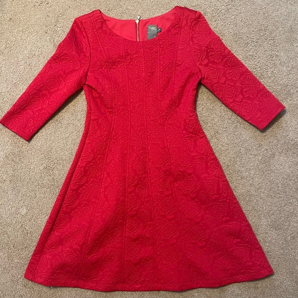 Red Dress with Rose Design 🥀 - Picture 1 of 5